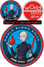 Load image into Gallery viewer, World Blood Drive 2025 ( COIN PATCH set)