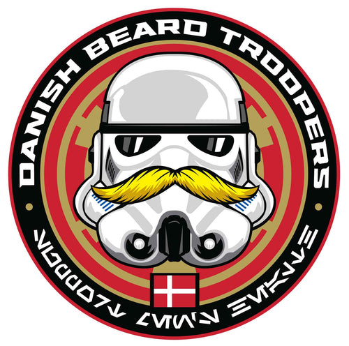 Danish Beard Troopers 4inch Fullly Embroidered Patch