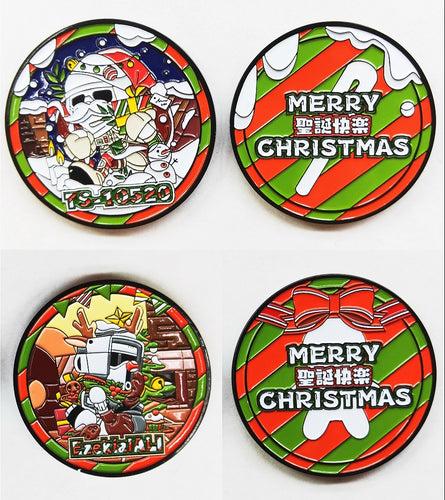 MerryChristmas Coin set starwars snowtrooper and biker scout TS TB