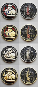 Stormtrooper coin set of 4 psywar trooper TK personal coin starwars inspired